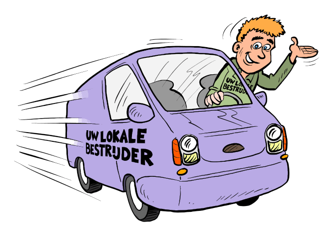 De bestrijder komt er aan
